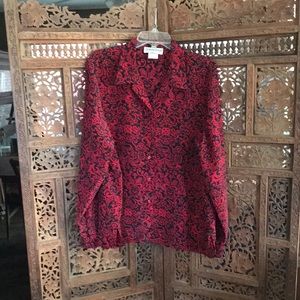 DONNKENNY Red/Black Tunic XL